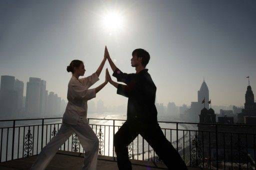 Fairmont Shangai Tai Chi On The Roof