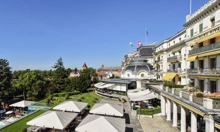 The Beau-Rivage Palace in Lausanne, a historical hotel